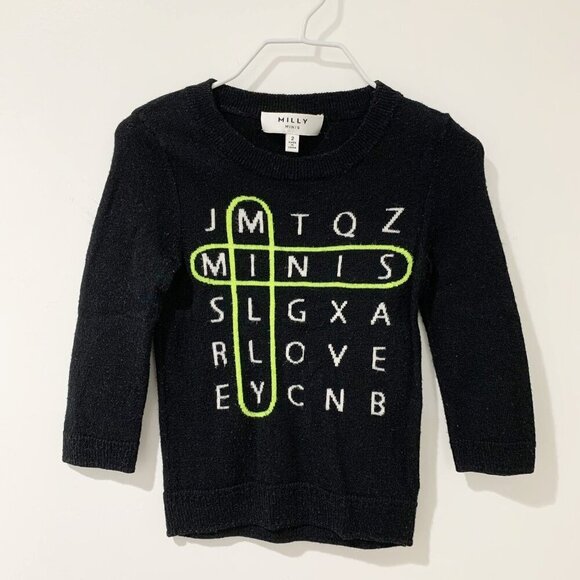 Milly minis toddler girl’s Kids Pullover sweater Top  sz 2T - Picture 2 of 5